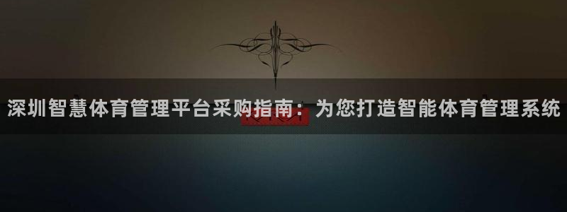 必一体育登陆：深圳智