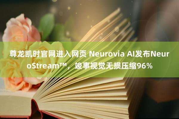 尊龙凯时官网进入网页 Neurovia AI发布NeuroStream™,竣事视觉无损压缩96%