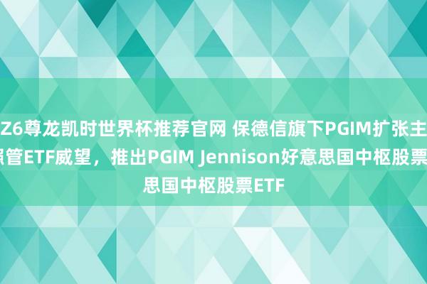Z6尊龙凯时世界杯推荐官网 保德信旗下PGIM扩张主动照管ETF威望,推出PGIM Jennison好意思国中枢股票ETF