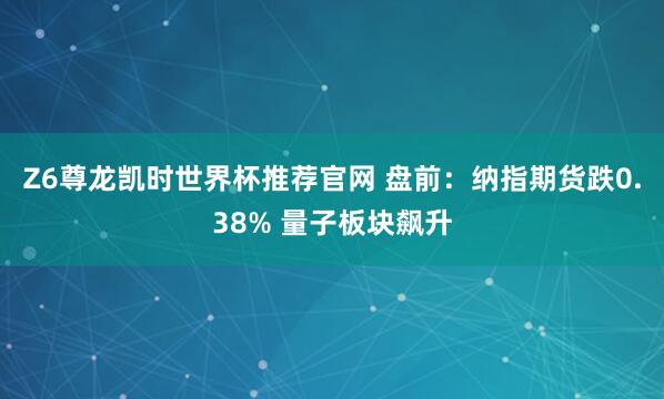 Z6尊龙凯时世界杯推荐官网 盘前:纳指期货跌0.38% 量子板块飙升