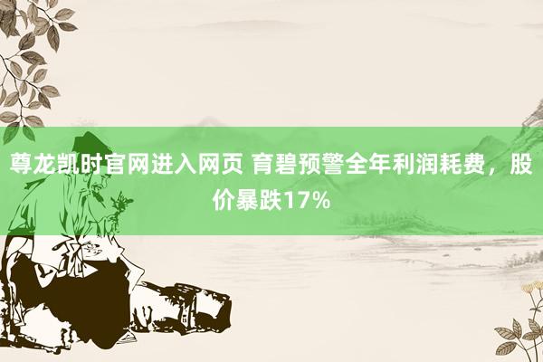 尊龙凯时官网进入网页 育碧预警全年利润耗费,股价暴跌17%