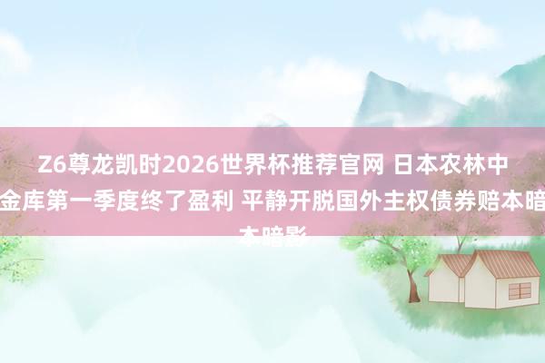 Z6尊龙凯时2026世界杯推荐官网 日本农林中央金库第一季度终了盈利 平静开脱国外主权债券赔本暗影