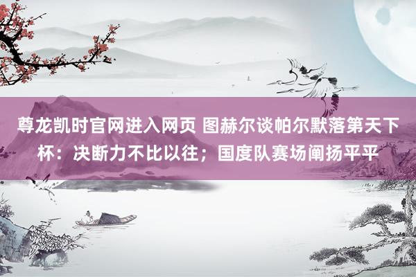 尊龙凯时官网进入网页 图赫尔谈帕尔默落第天下杯:决断力不比以往;国度队赛场阐扬平平